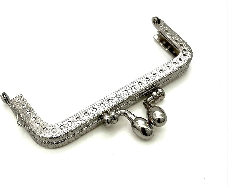 Rectangle Sew-In Kiss-Lock Purse Frame, 4 1/8" x 2" (10.5 x 5 cm)