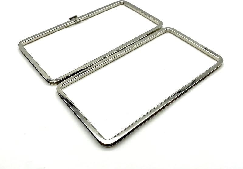 Rectangle Glue-In Kiss-Lock Purse Frame, 7" x 3 3/4" (18 x 9.5 cm)