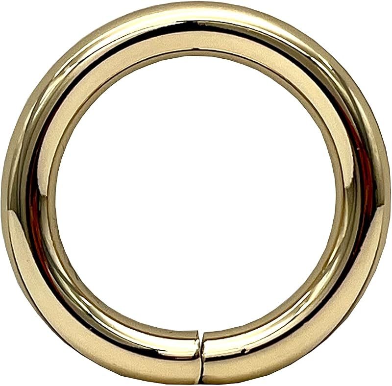 Round O Ring / Iron for Buckle Straps Bags Belt Purse Hardware Making,Bag Replacement Light Gold