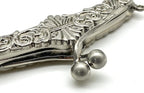 Vintage Embossed Screw-In Kiss-Lock Purse Frame, 5 5/16" x 2 9/16" (13.5 x 6.5 cm)