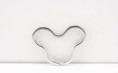 Mouse-Head Split Key Ring - 1.5" (38 mm) - Nickel