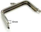 Rectangle Glue-In Kiss-Lock Purse Frame, 3" x 2" (7.5 x 5 cm)