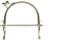 Sew-In Kiss-Lock Purse Frame with Handle, 4" x 4 1/2" (10.5 x 11.5 cm)