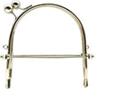 Sew-In Kiss-Lock Purse Frame with Handle, 4" x 4 1/2" (10.5 x 11.5 cm)