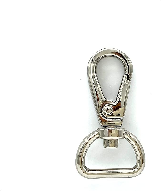 Push-Gate Swivel Snap Hook, Round Eye (3/4", 4.4cm)