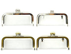 Rectangle Glue-In Kiss-Lock Purse Frame, 6 1/8" x 2 5/8" (15.5 x 6.5 cm)