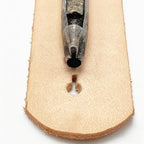 Button Stud Hole Punch Leather Keyhole Slit Cutter for Installing Sam Browne Buttons, Ball Post Studs & Round Head