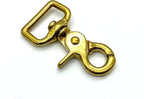 Solid Brass Lobster-Claw Swivel Snap Hook