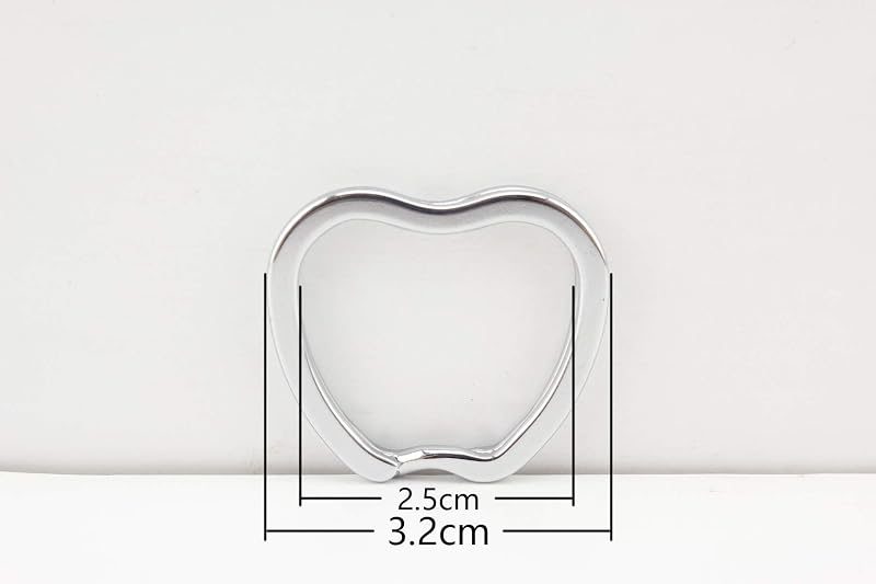 Apple-Shaped Split Key Ring