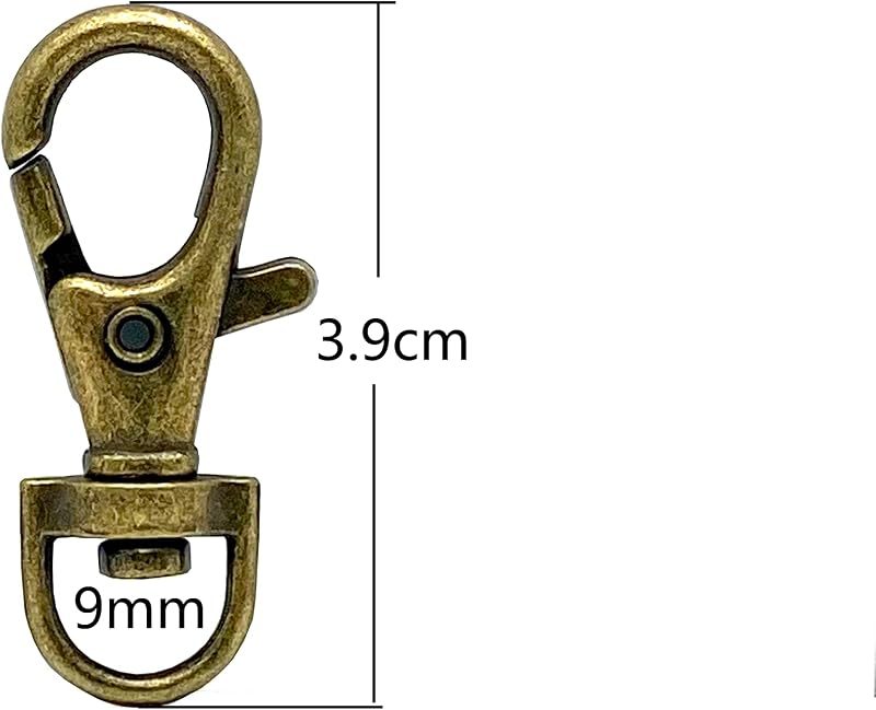 Trigger Swivel Snap Hook, Round Eye (3/8", 9mm)
