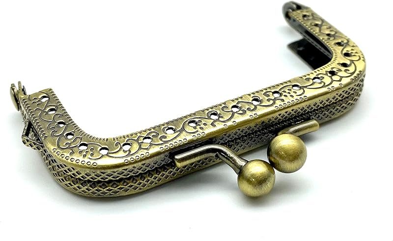 Rectangle Sew-In Kiss-Lock Purse Frame, 3" x 1 5/8" (7.5 x 4 cm)