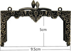 Rectangle Vintage Embossed Screw-In Kiss-Lock Purse Frame