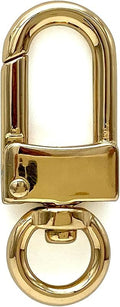 Long Square-Top Push-Gate Swivel Clasp, Round Eye (3/8")