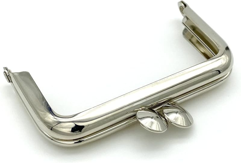 Rectangle Glue-In Kiss-Lock Purse Frame, 3" x 1 3/4" (7.5 x 4.5 cm)