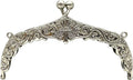 Vintage Embossed Screw-In Kiss-Lock Purse Frame, 5 5/16" x 2 9/16" (13.5 x 6.5 cm)