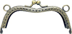 M-Shape Sew-In Kiss-Lock Purse Frame, 4 5/16" x 1 3/4" (11 x 4.5 cm)