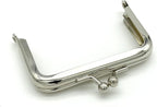 Rectangle Glue-In Kiss-Lock Purse Frame, 3" x 2" (7.5 x 5 cm)