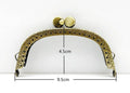 Arch Sew-In Kiss-Lock Purse Frame, 3 3/4" (9.5 cm)
