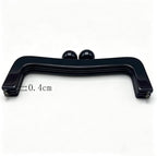 Acrylic Kiss-Lock Purse Frame with Chain Loops, 21.5 x 7.5 cm