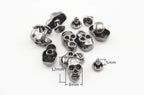 Skull Head Studs Rivets Zinc alloying Double Cup Decorative for Punk Leather Purse Bag Clothing Shoes