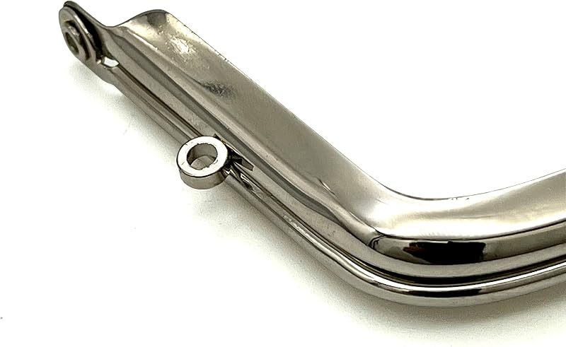 Arch Glue-In Kiss-Lock Purse Frame, 4 3/4" x 2 3/16" (12 x 5.5 cm)