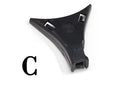 Plastic Triangle Tie Shape Keeper, Black, 5.6 cm - Pack of 10