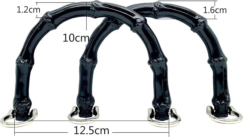 U Shape Plastics Bag Purse Handles with D Ring for Knitting Bag Purse Handle Making