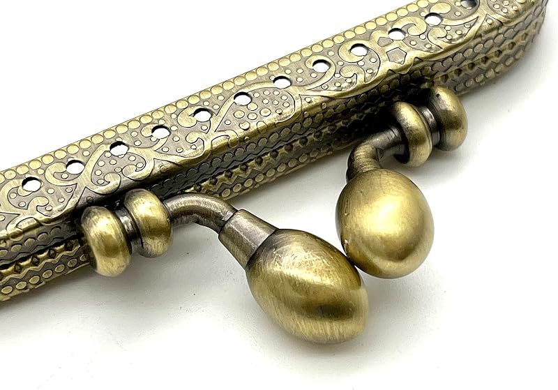 Rectangle Sew-In Kiss-Lock Purse Frame, 8.5 x 4.5 cm