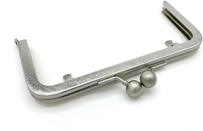Rectangle Glue-In Kiss-Lock Purse Frame, 6 1/4" x 3" (16 x 7.5 cm)