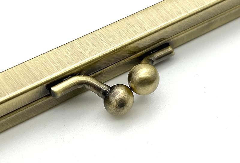 Rectangle Glue-In Kiss-Lock Purse Frame, 7 1/2" x 2 3/16" (19 x 5.5 cm)