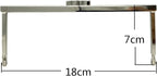 Rectangle Glue-In Kiss-Lock Purse Frame, 7" x 2 3/4" (18 x 7 cm)