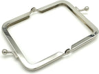 Rectangle Glue-In Kiss-Lock Purse Frame, 3" x 2" (7.5 x 5 cm)