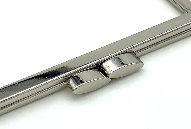 Rectangle Glue-In Kiss-Lock Purse Frame, 4" x 2 3/8" (10 x 6 cm)