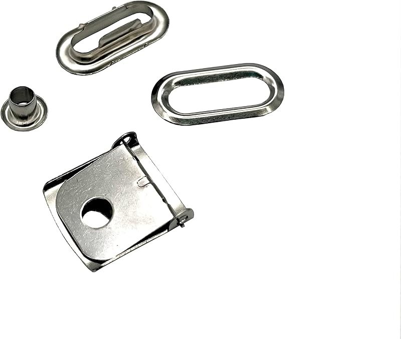 3/4" brass baseball Hat Cap Buckle Strap Clasp Clip Adjustment Buckle closures with Eyelet Grommet for cap repair…