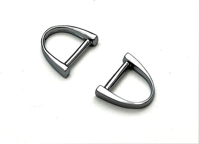 Zinc alloying D Shape Rings Semi-Circular D ring buckles / for webbing straps bags purse belt Dog Collars hardware - D-Ring