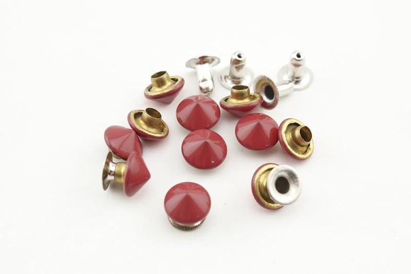 Cone Rivet / Iron Bullet Rivet Spike, Purse Rivets Studs for Leather Bag Making Clothing Shoes