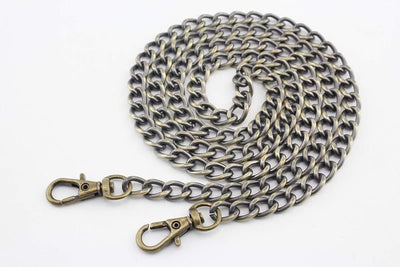 Custom Personalized Bag Purse Crossbody Shoulder Cable Chain Strap Handles Replacement Extender / Anti Bronze - 41.5" (106 cm)