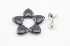 Heart Shape Riveted / Iron Double Cap, Purse Rivet Studs for Leather Bag Making Clothing Shoes
