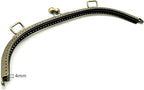 Arch Sew-In Kiss-Lock Purse Frame, 10" x 3 9/16" (25.5 x 9 cm)