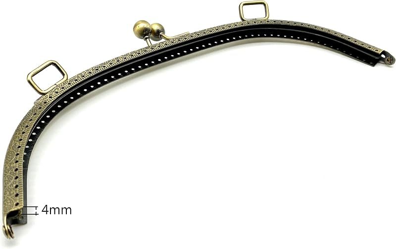 Arch Sew-In Kiss-Lock Purse Frame, 10" x 3 9/16" (25.5 x 9 cm)