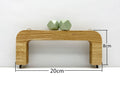 Wood-Bead Wood Purse Frame, Screw-On, 8" (20 cm)