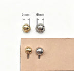 Button Stud Hole Punch Leather Keyhole Slit Cutter for Installing Sam Browne Buttons, Ball Post Studs & Round Head