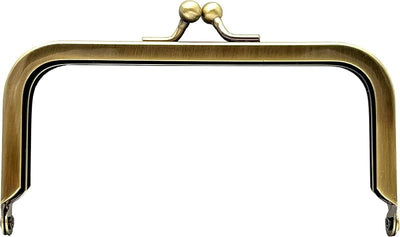 Rectangle Glue-In Kiss-Lock Purse Frame, 4" x 2" (10 x 5 cm)