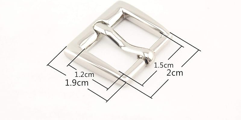Rectangle Pin Belt Buckle, 5/8" (15 mm) - Slim 20mm Frame