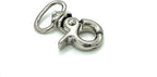 Lobster-Claw Swivel Clasp, Round Eye (8mm-1/2")