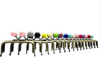 Half-Round Color-Ball Glue-In Kiss-Lock Purse Frame, 8 x 4 cm