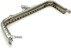 Rectangle Sew-In Kiss-Lock Purse Frame, 4 1/4" x 1 3/4" (11 x 4.5 cm)