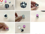 Size 45 Cover Buttons, Buttons to Cover,Self Cover Buttons with Wire Eye Wire Back and Assembly Tools,Wholesale