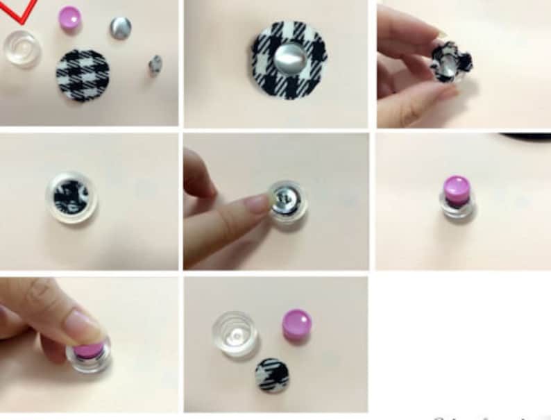 Size 45 Cover Buttons, Buttons to Cover,Self Cover Buttons with Wire Eye Wire Back and Assembly Tools,Wholesale