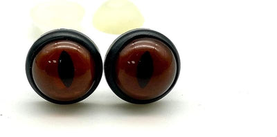 Plastic Safety Eyes with Washers - Cat Eye (Slit Pupil)